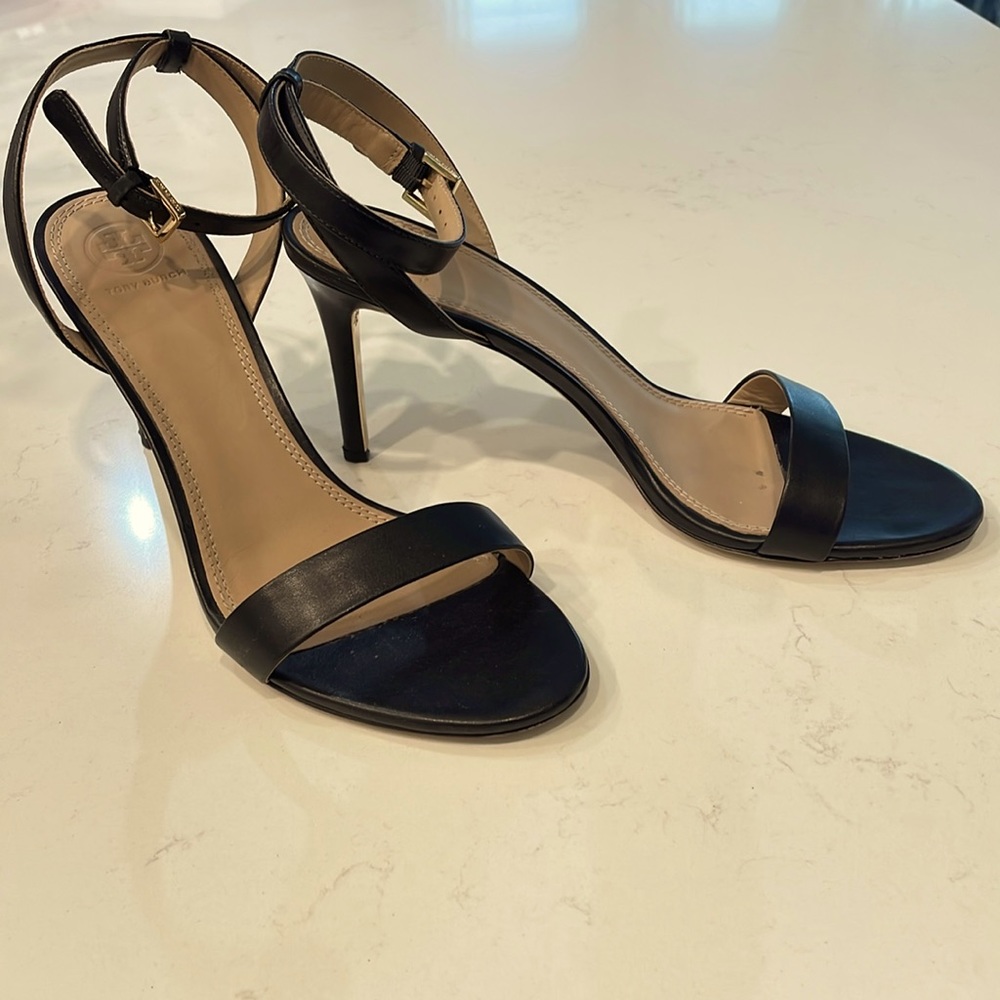 Tory Burch Black Sandal Heels